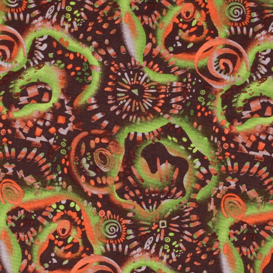 Choice Fabrics Color Craze chocolate swirls quilting cotton