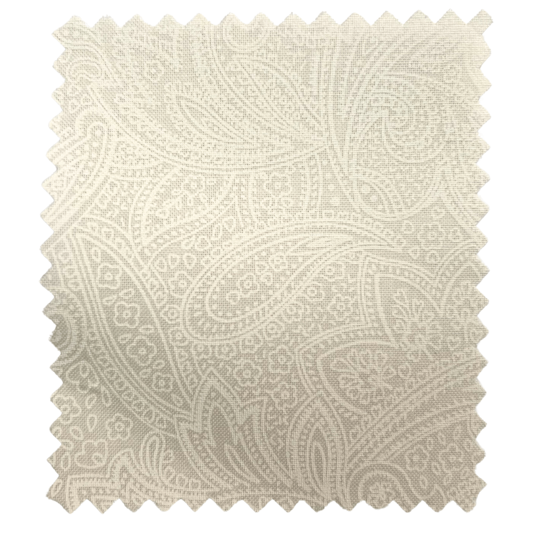 Tone on Tone 108" Supreme Backings - White on Cream - Paisley Wideback Fabric Per Yard