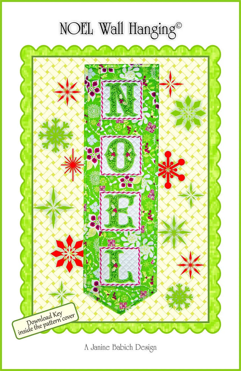 CD Noel Wall Hanging Machine Embroidery - Linda's Electric Quilters