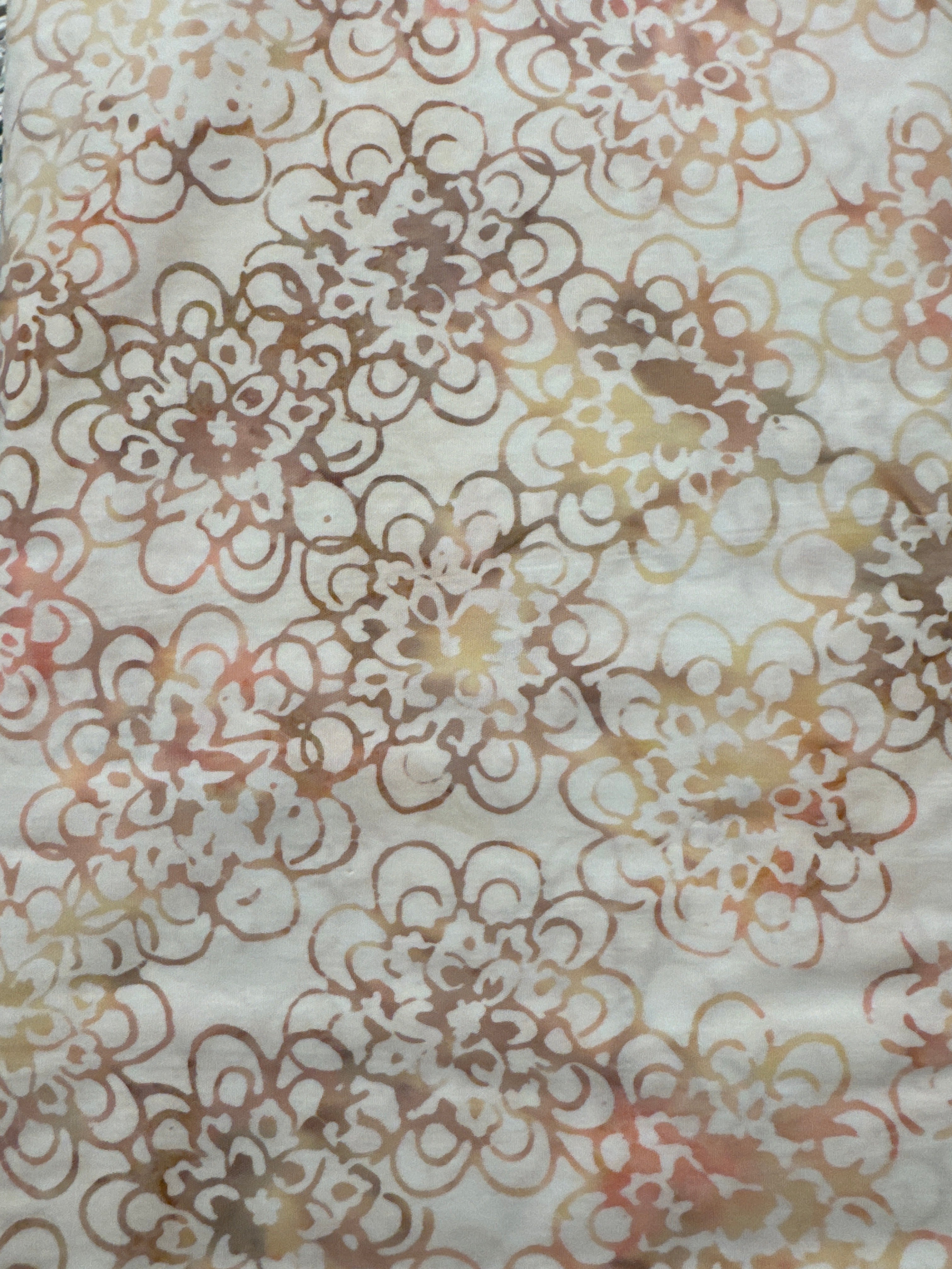 Andover Floral Pink on Ivory quilting fabric