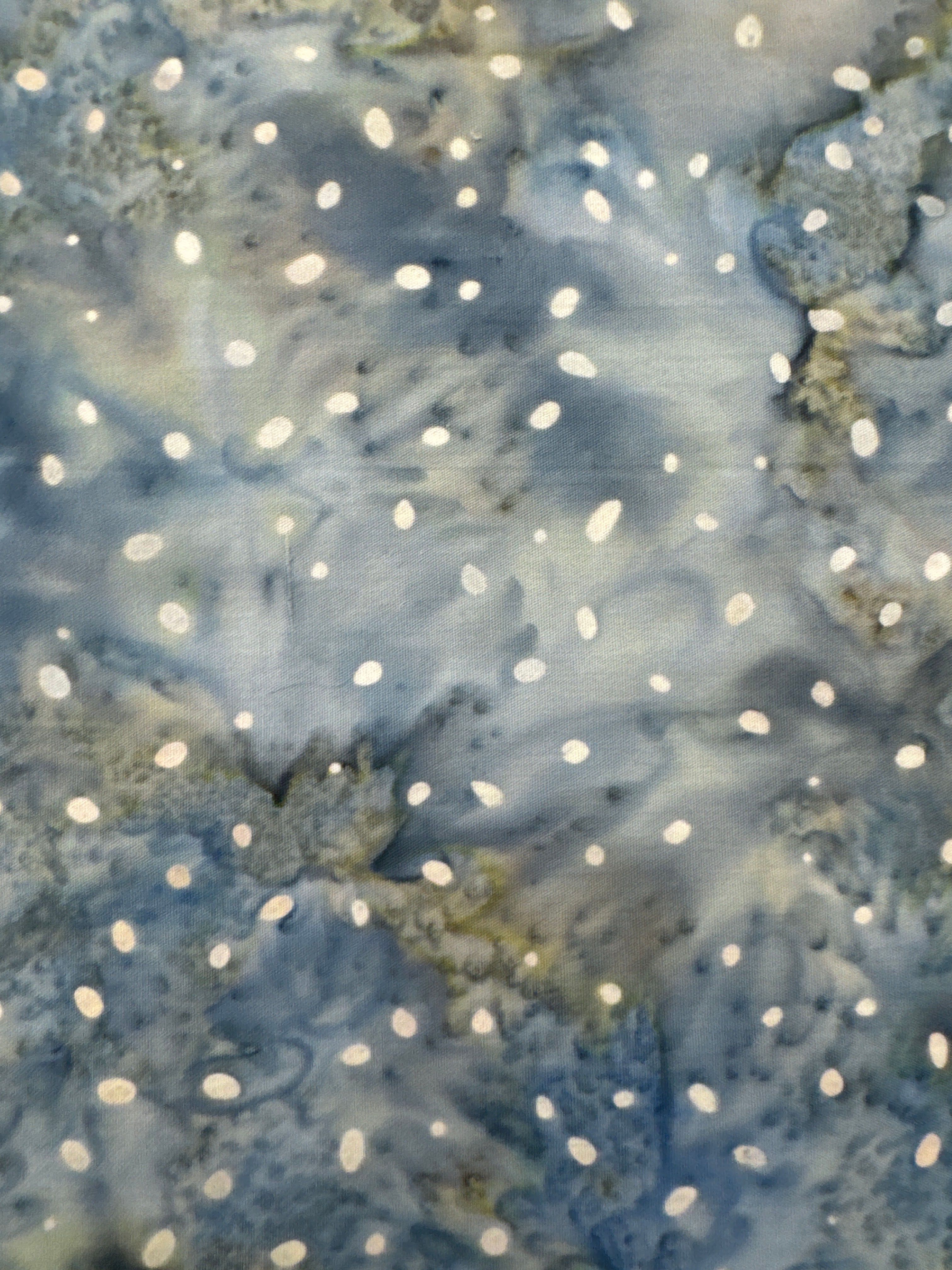 Snowy Watercolor Denim blue blender quilting fabric by Andover Fabrics