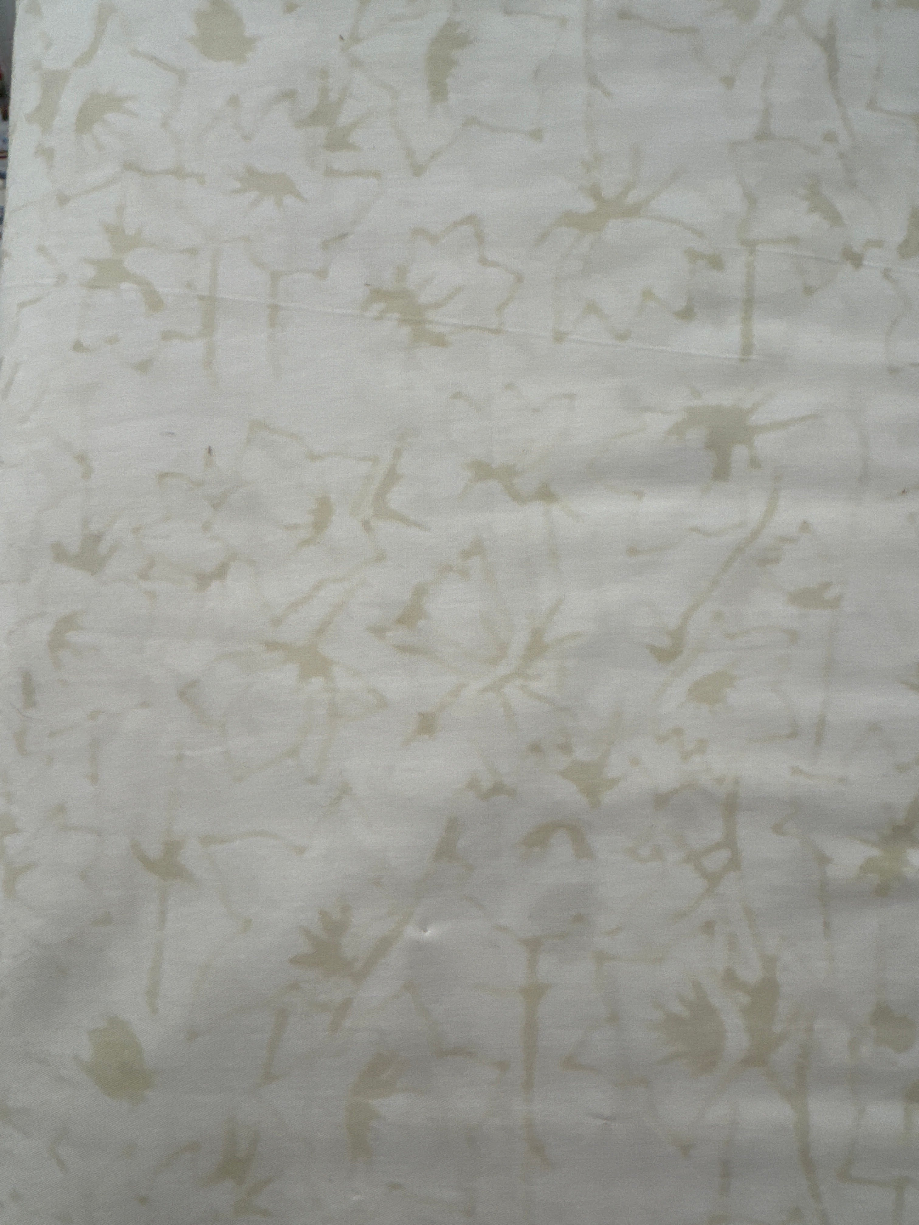 Tonga Linen beige batik quilting fabric by Timeless Treasures
