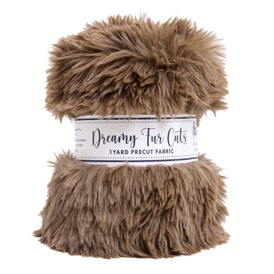 Truffle Dreamy Fur 1 Yard Cuts 58/60"