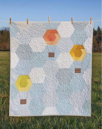 Hexie Hot Air Balloons quilt pattern by Krista Moser