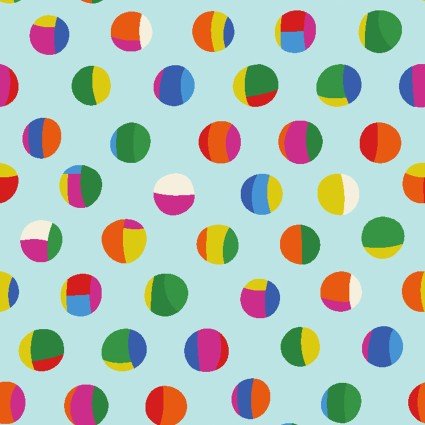 Clothworks Sleepy Time Balls quilting fabric — soft ball print