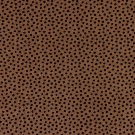 Shannon Fabrics Dottie cuddle minky fabric in Cocoa 90 inch extra wide