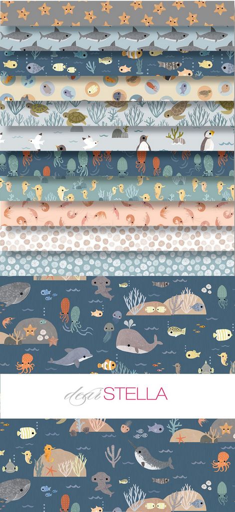 Beyond The Sea 10" Square Packs, 42 Colors