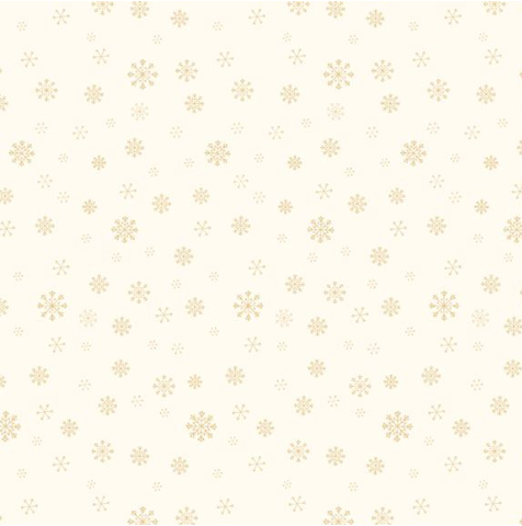 Peppermint and Pine Cream Snowflake Christmas quilting fabric by Marcus