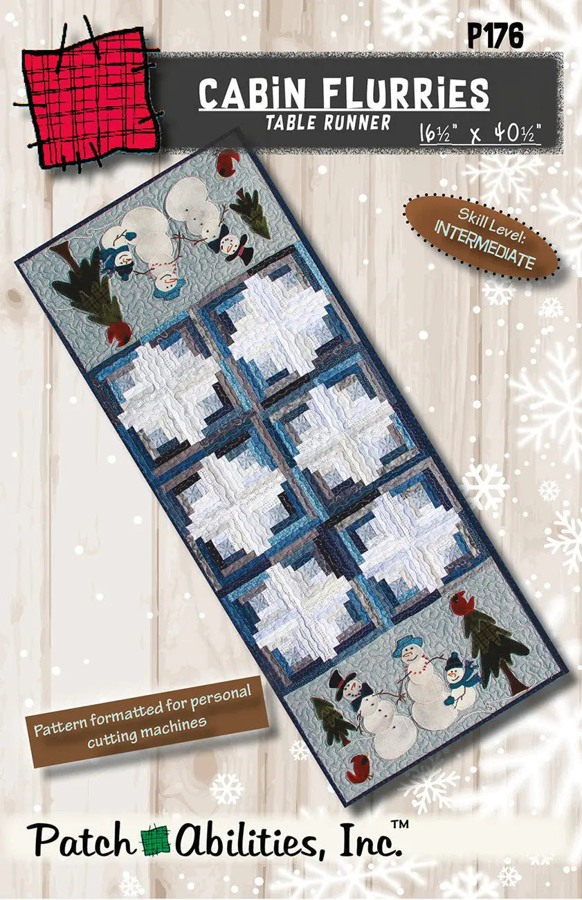 Cabin Flurries Pattern Only - Linda's Electric Quilters