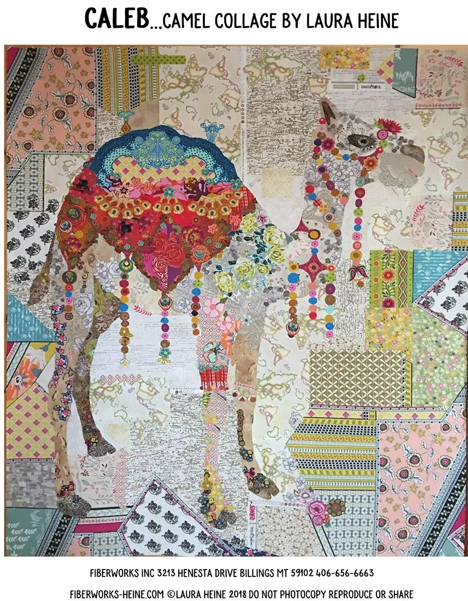 Caleb The Camel Collage - Linda's Electric Quilters