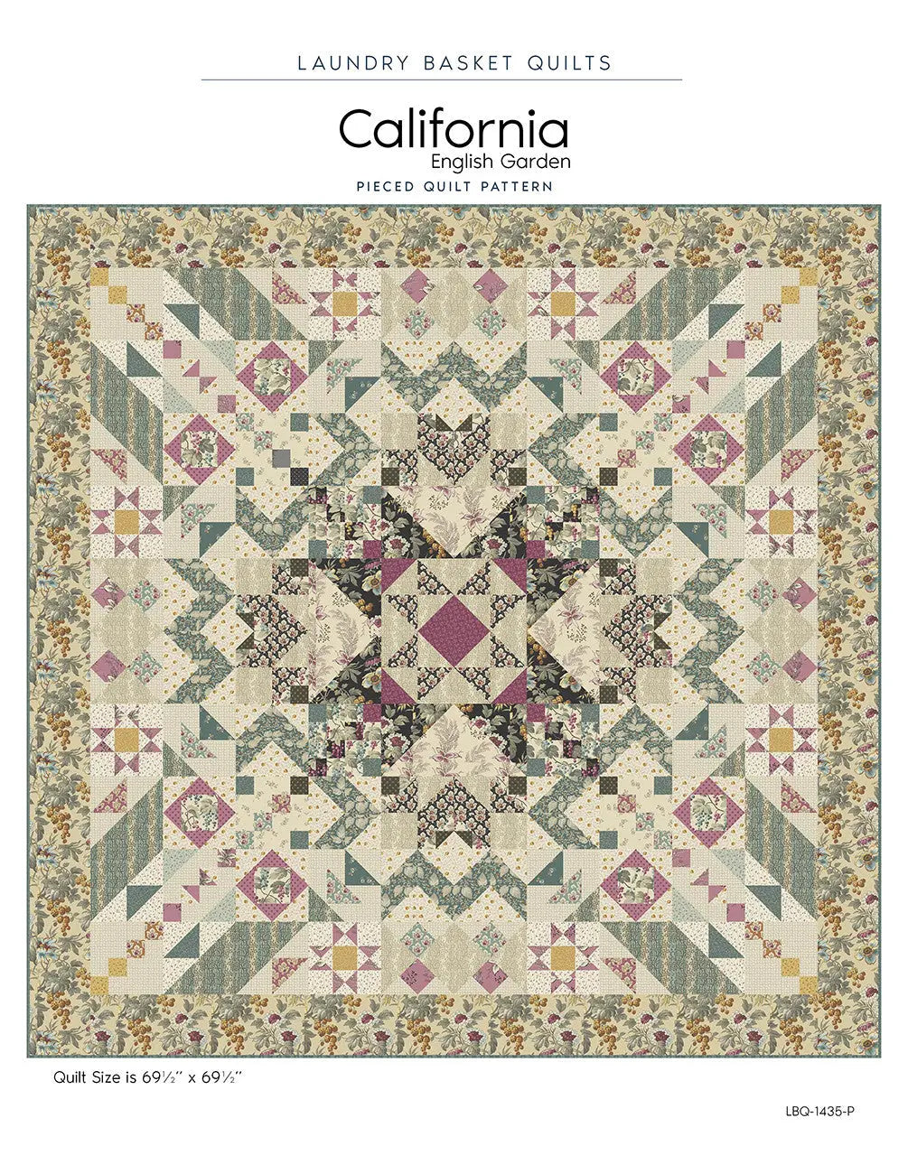 California - English Garden - Linda's Electric Quilters
