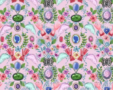 Cameo Pink Cotton 44"/45" Fabric Per Yard Sykel Studio