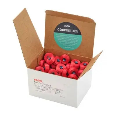 Candy Apple Red Magna-Glide Classic #60 Bobbin Box (Case of 72) - Linda's Electric Quilters