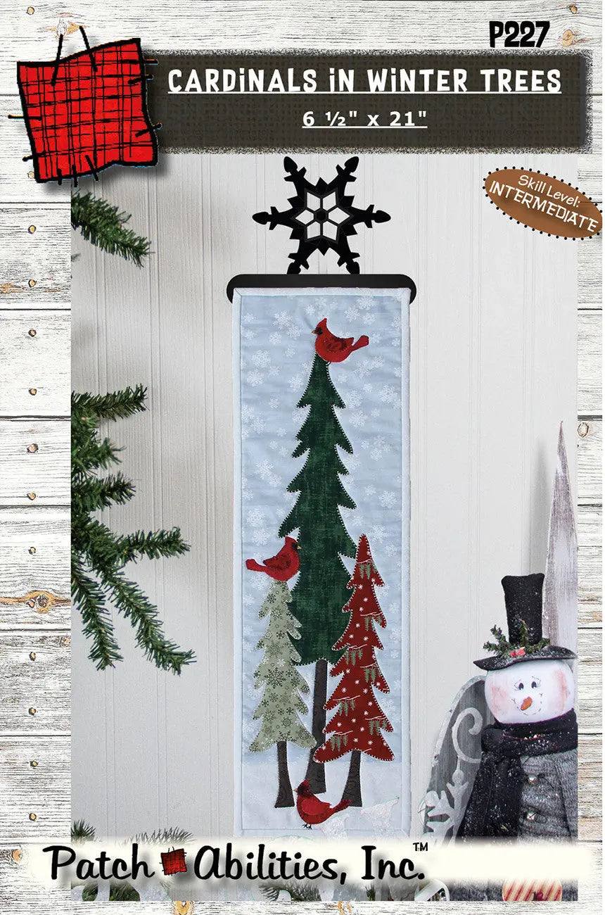 Cardinals in Winter Trees - Linda's Electric Quilters