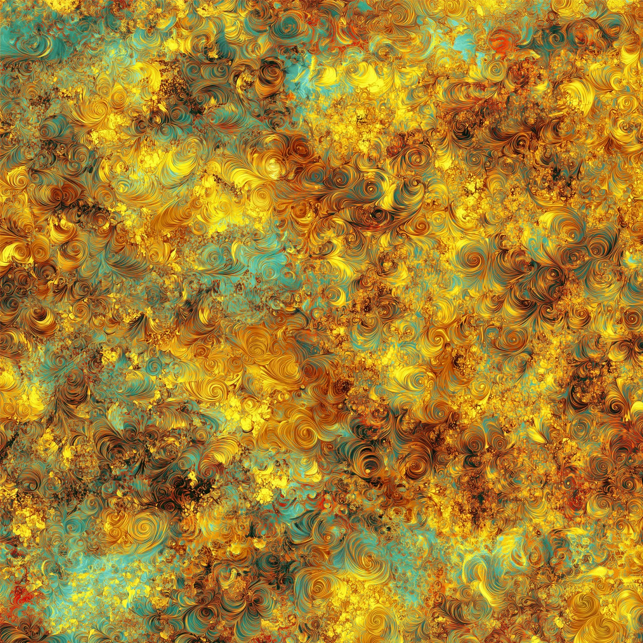Caribbean Bronze Quilt Back - Dream Spin 108" wide Fabric per yard