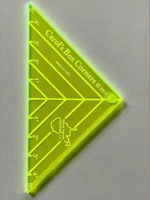 Carol's Box Corners Template - Linda's Electric Quilters