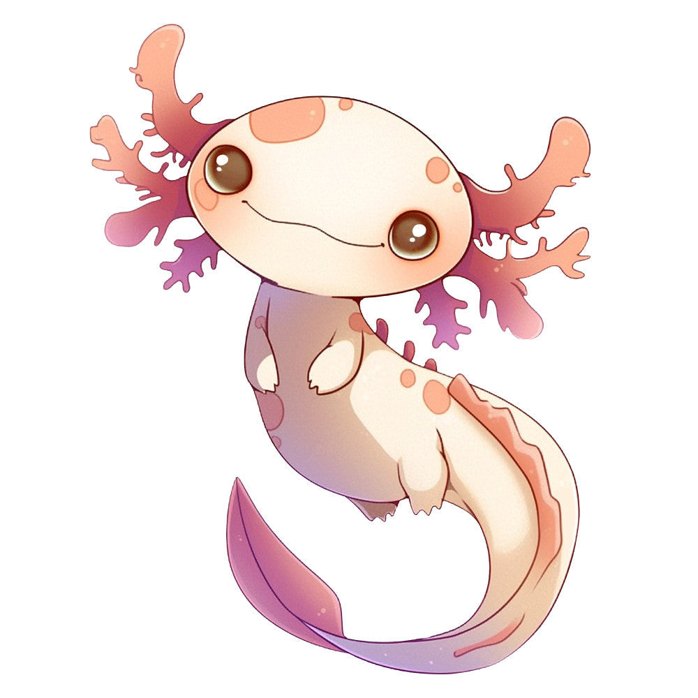 Cartoon Axolotl Fabric Panel 22