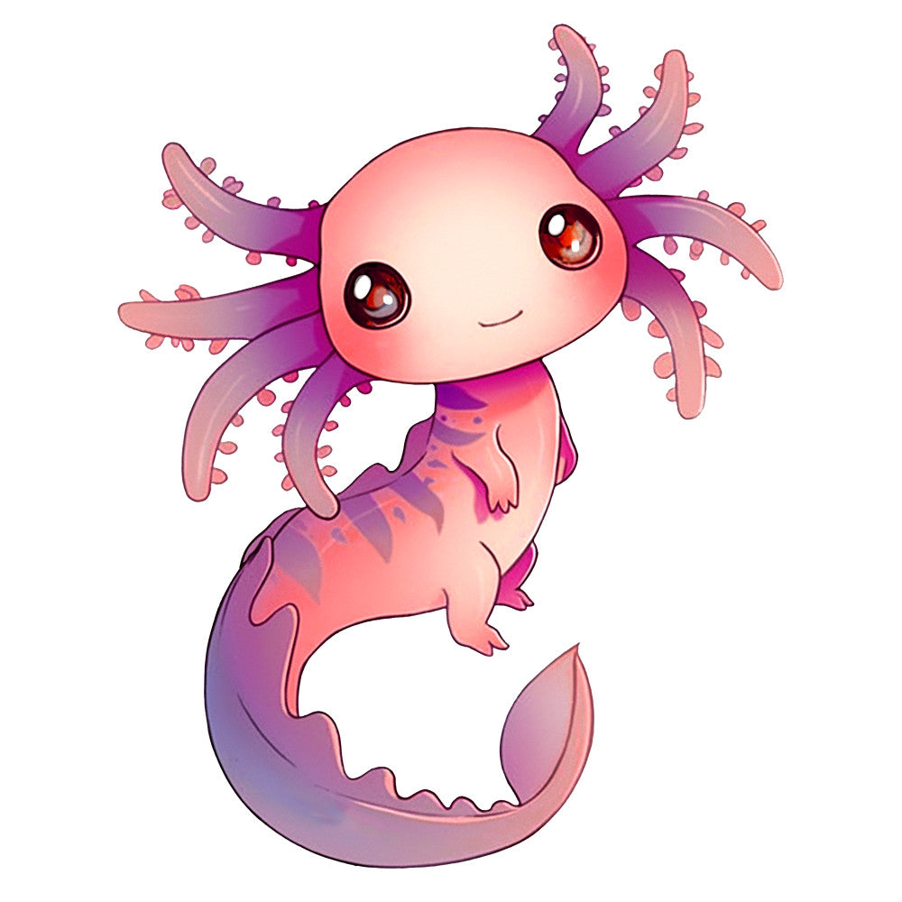 Cartoon Axolotl Fabric Panel 25