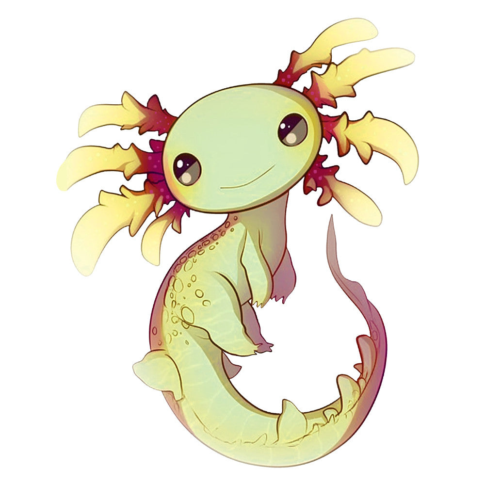Cartoon Axolotl Fabric Panel 27