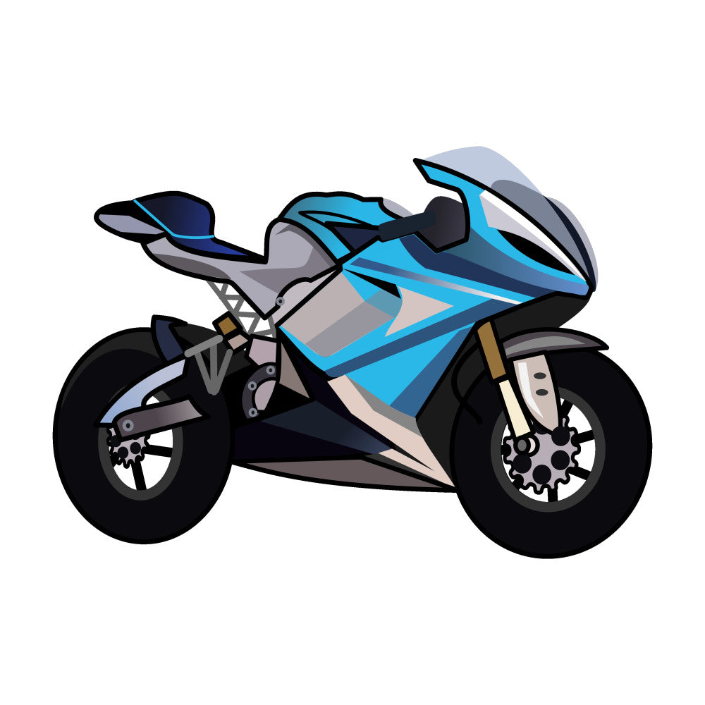 Cartoon Motorcycles Fabric Panel 8