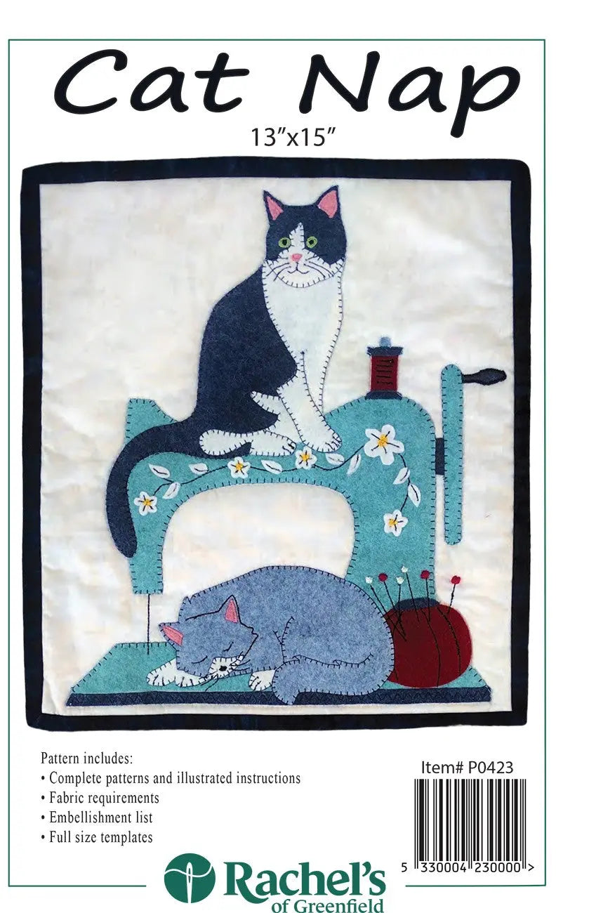 Cat Nap Wall Quilt Pattern - Linda's Electric Quilters