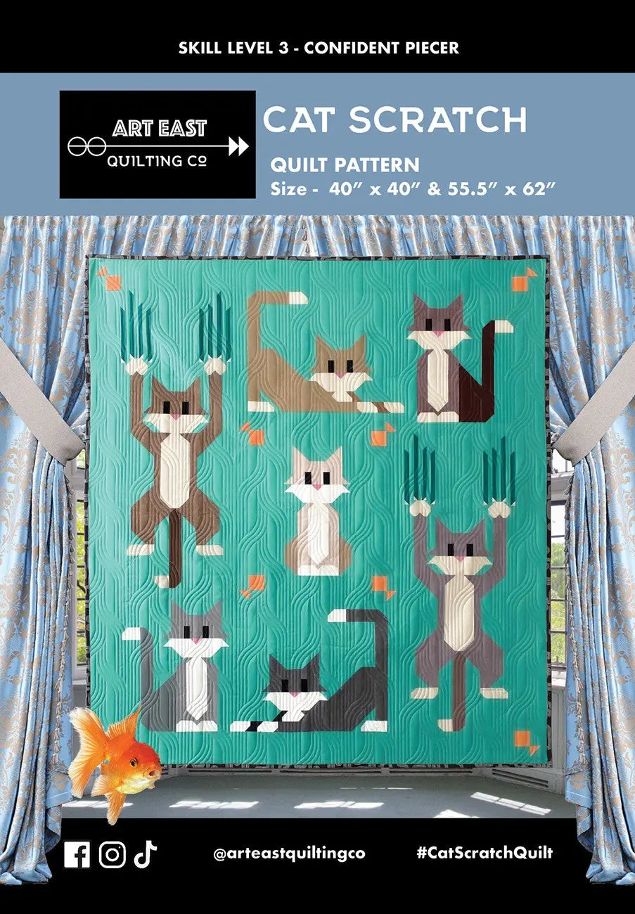 Cat Scratch Quilt Pattern - Linda's Electric Quilters