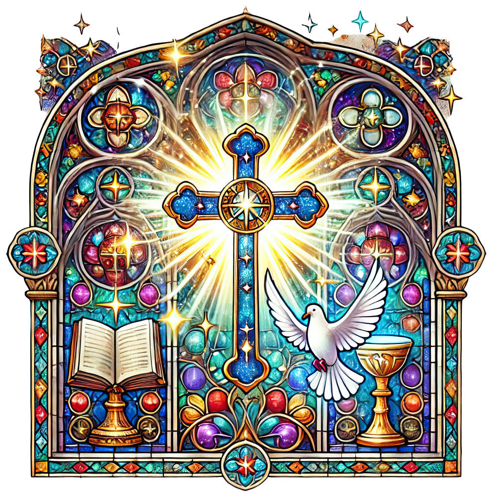 Catholic Symbols Fabric Panel 9