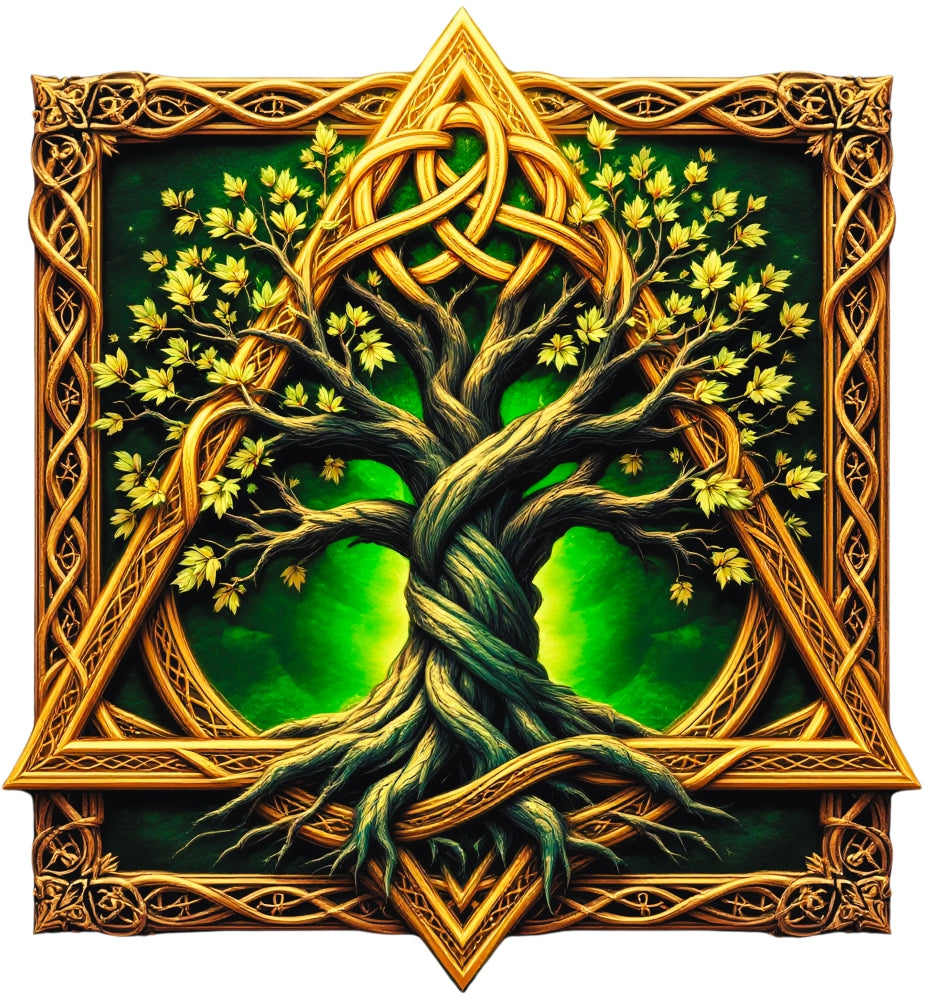 Celtic Tree of Life Fabric Panel QuiltingFabricPanels