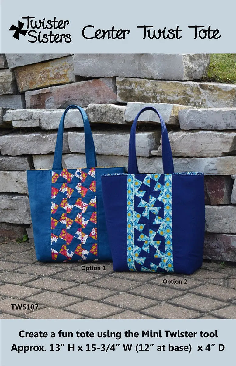 Center Twist Tote - Linda's Electric Quilters