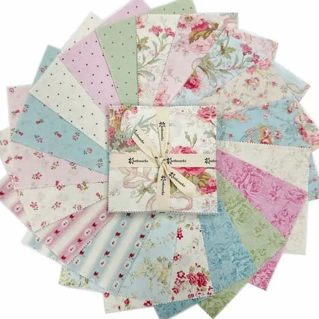 Charlotte by Clothworks - 5x5 Charm Pack (42 Cuts) The Fabric Company