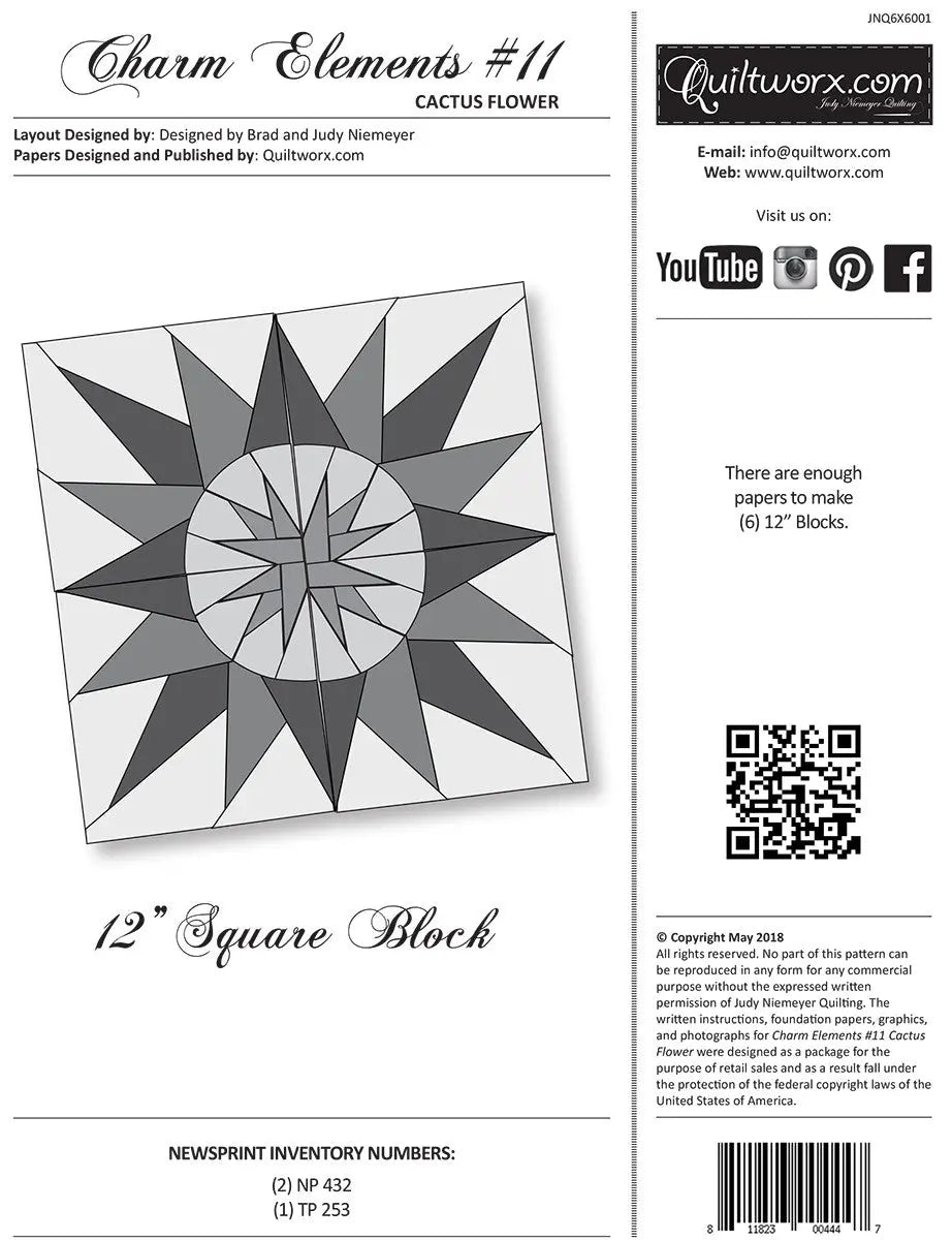 Charm Elements 11 Cactus Flower - Linda's Electric Quilters