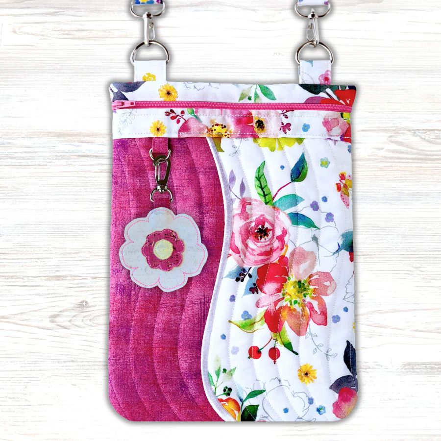 Charming Crossbody Bags In the Hoop Machine Embroidery Design Pickle Pie Designs