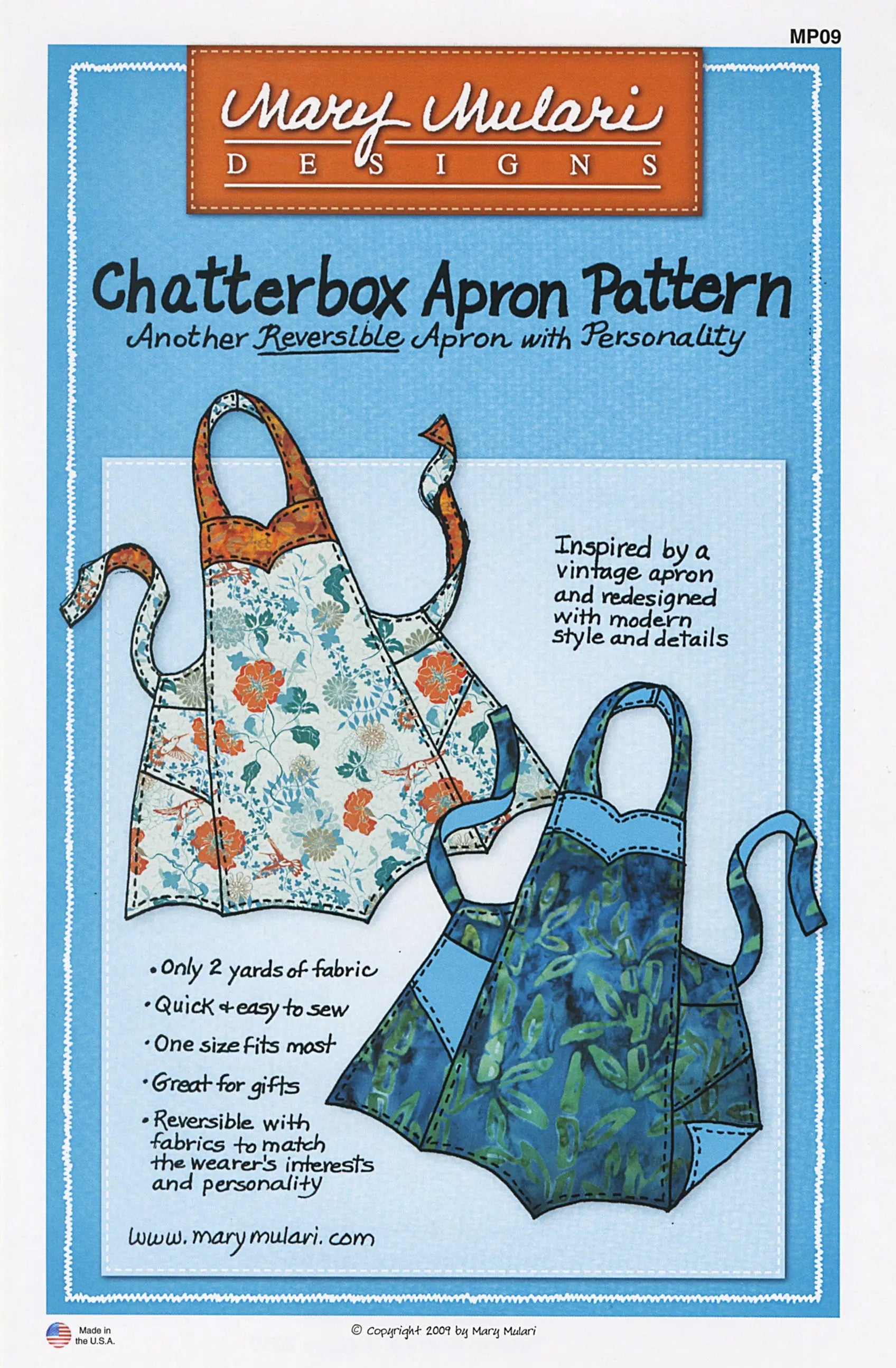 Chatterbox Apron - Linda's Electric Quilters