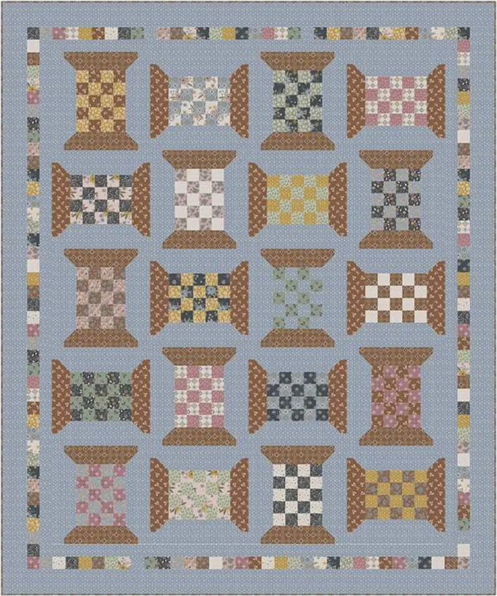Checkered Spools Quilt Kit Riley Blake Designs
