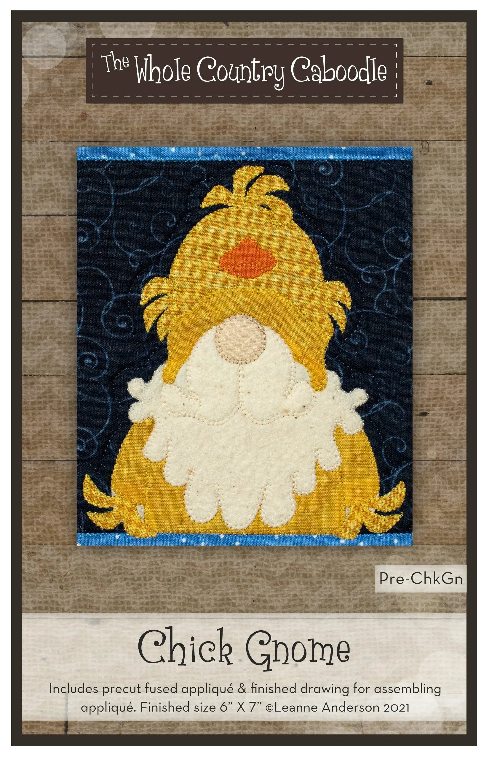 Chick Gnome Precut Fused Applique Pack Checker Distributor