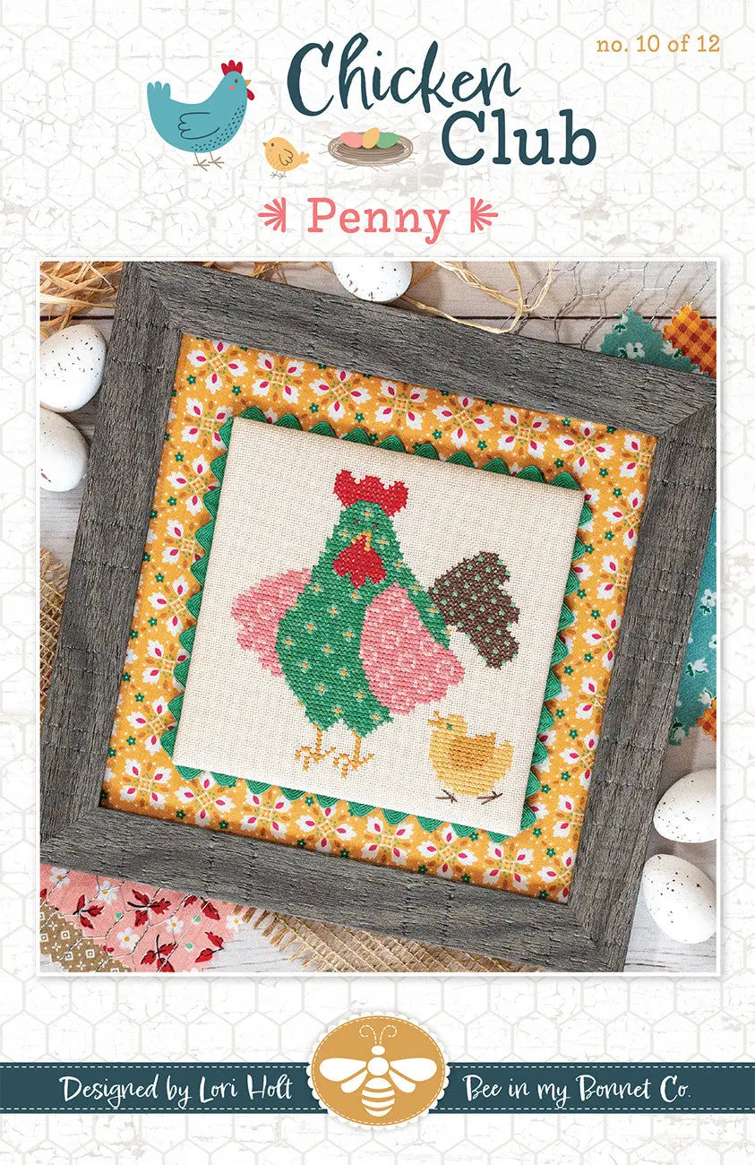 Chicken Club Cross Stitch Pattern of the Month 10 Checker Distributor