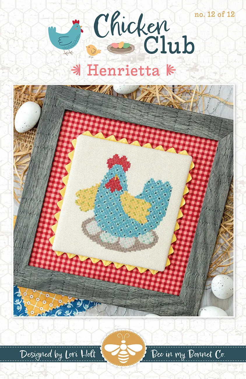 Chicken Club Cross Stitch Pattern of the Month 12 Checker Distributor