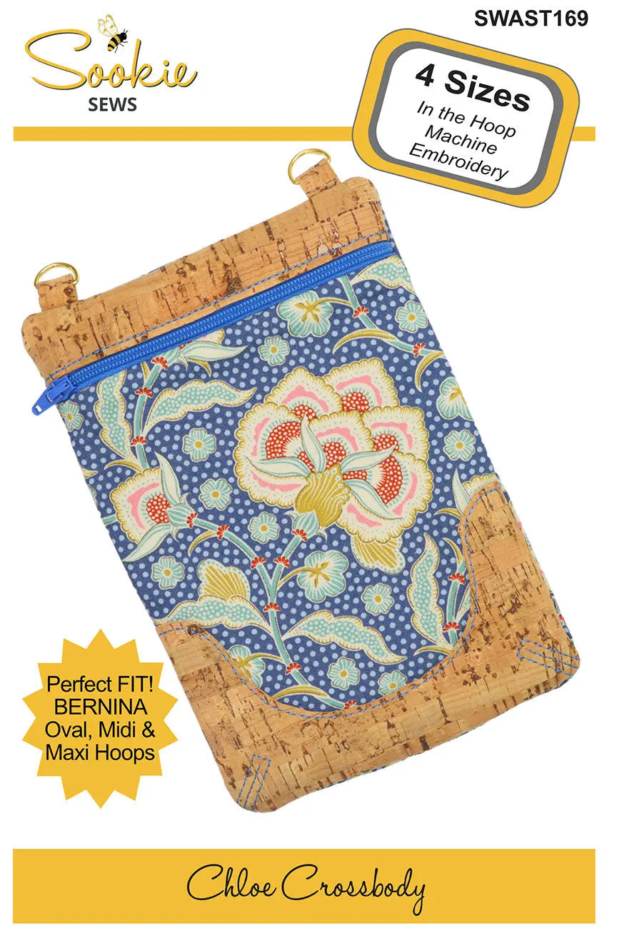 Chloe Crossbody Zipper Bag In the Hoop - Linda's Electric Quilters