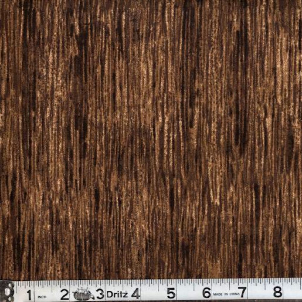 Chocolate Color Wave 45" Wide Cotton Fabric Per Yard