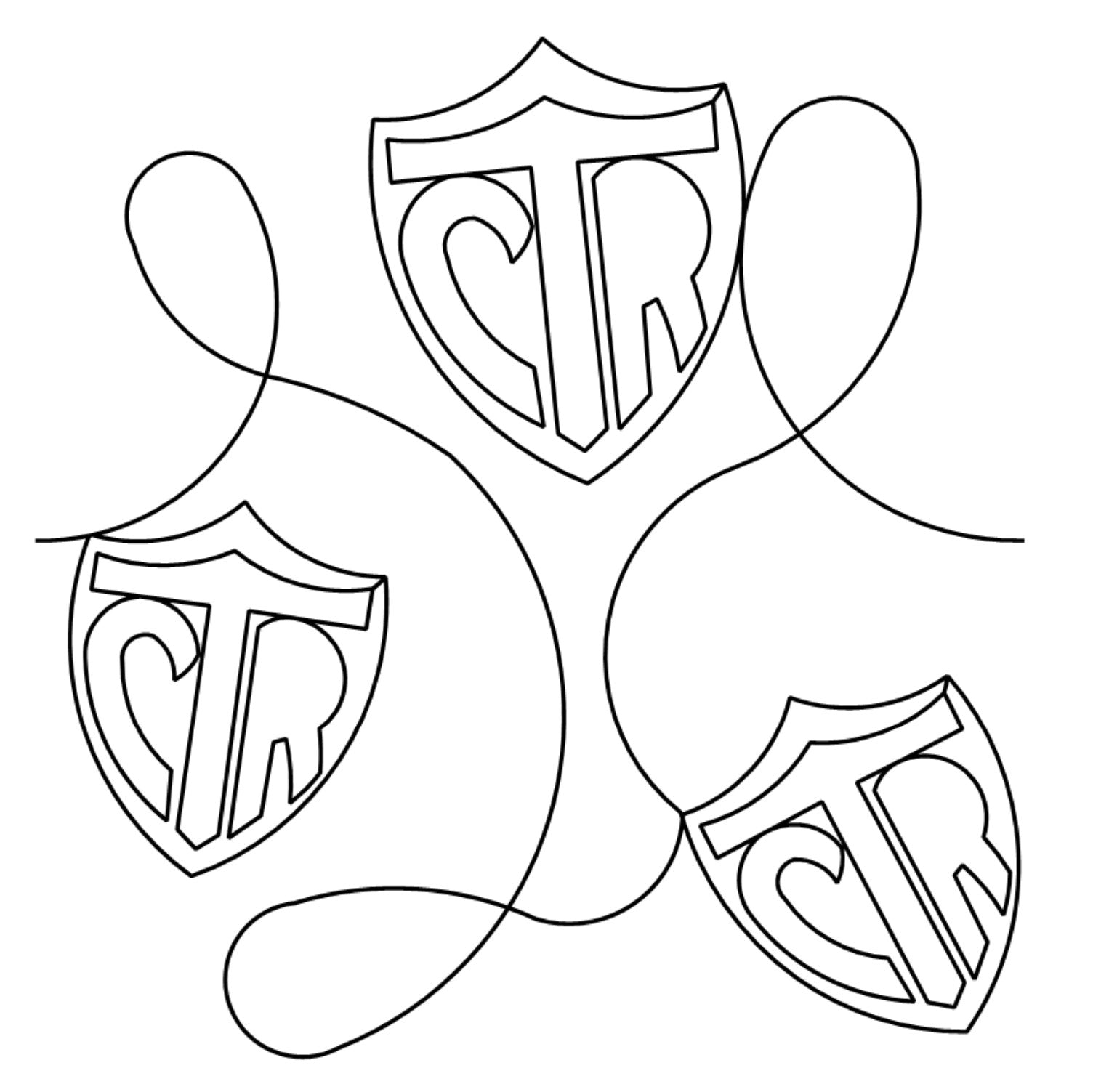 Choose the Right Digital E2E Wildflower Quilting Pantograph Close Up