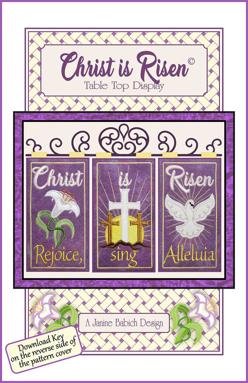 Christ Is Risen Table Top Display - Linda's Electric Quilters