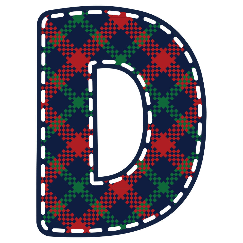 Christmas Alphabet Fabric Panel 16 QuiltingFabricPanels