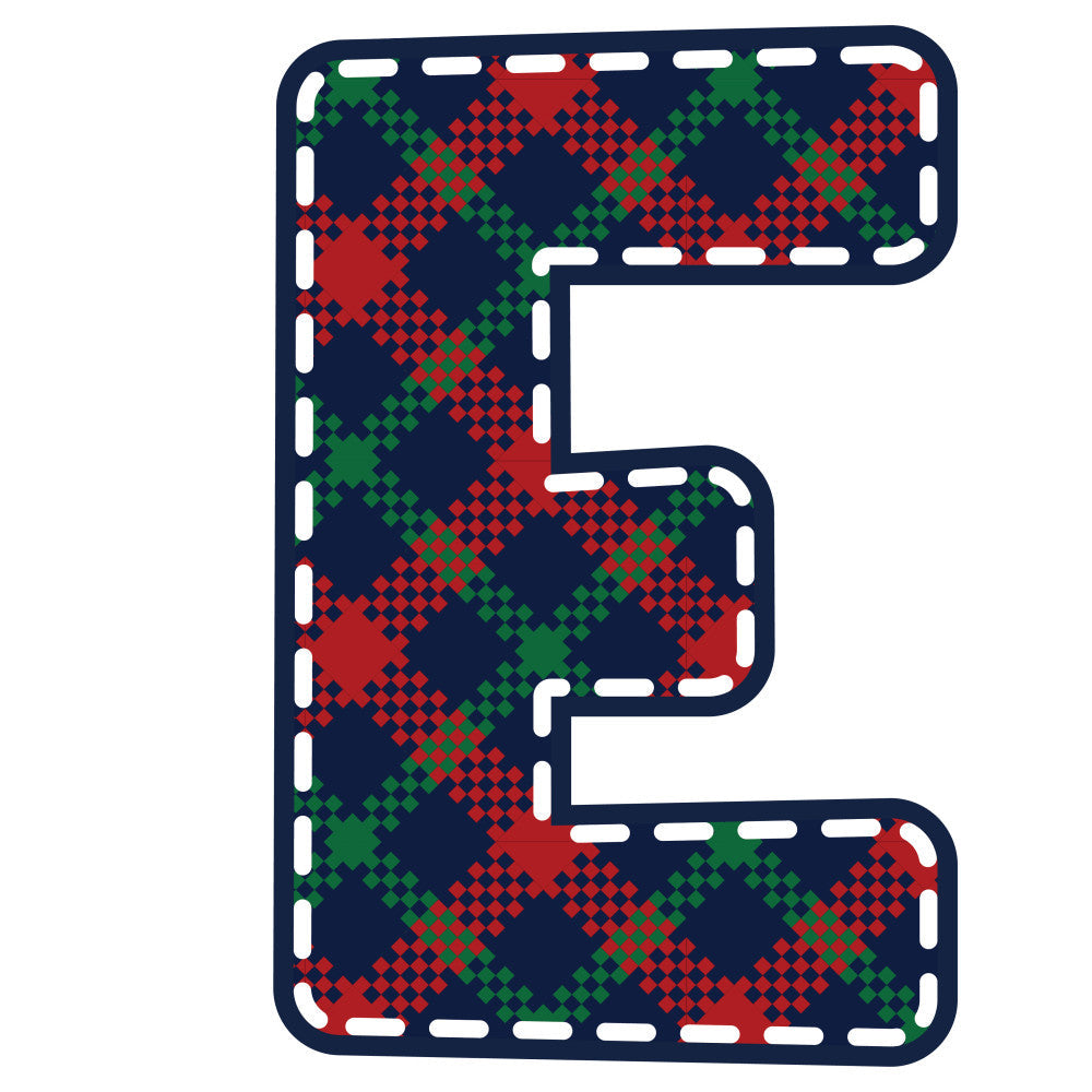 Christmas Alphabet Fabric Panel 17