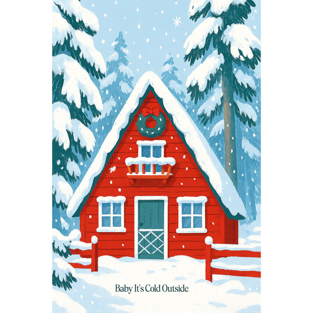 Christmas Card Fabric Panel 2