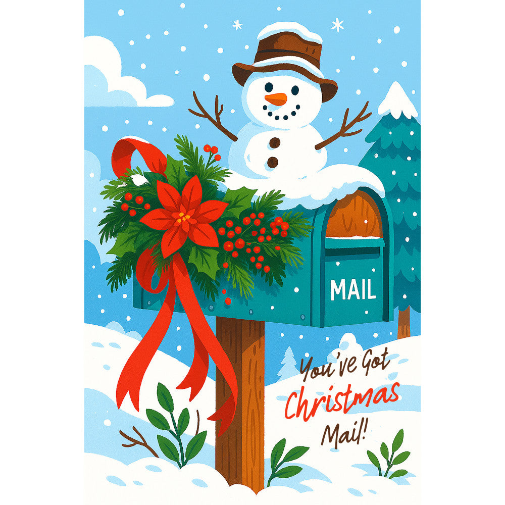Christmas Card Fabric Panel 5