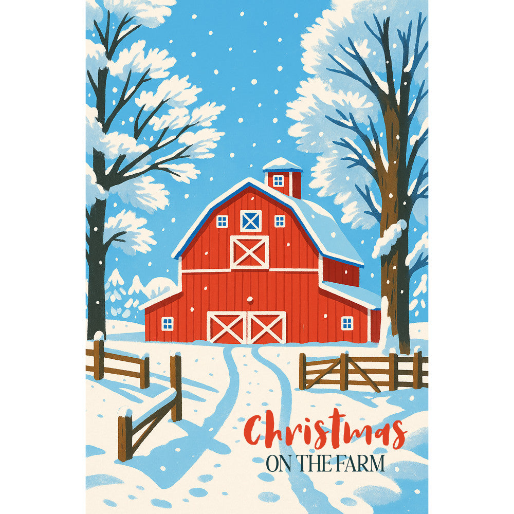 Christmas Card Fabric Panel 6