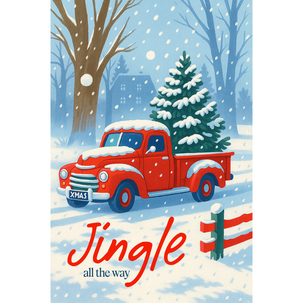 Christmas Card Fabric Panel 8