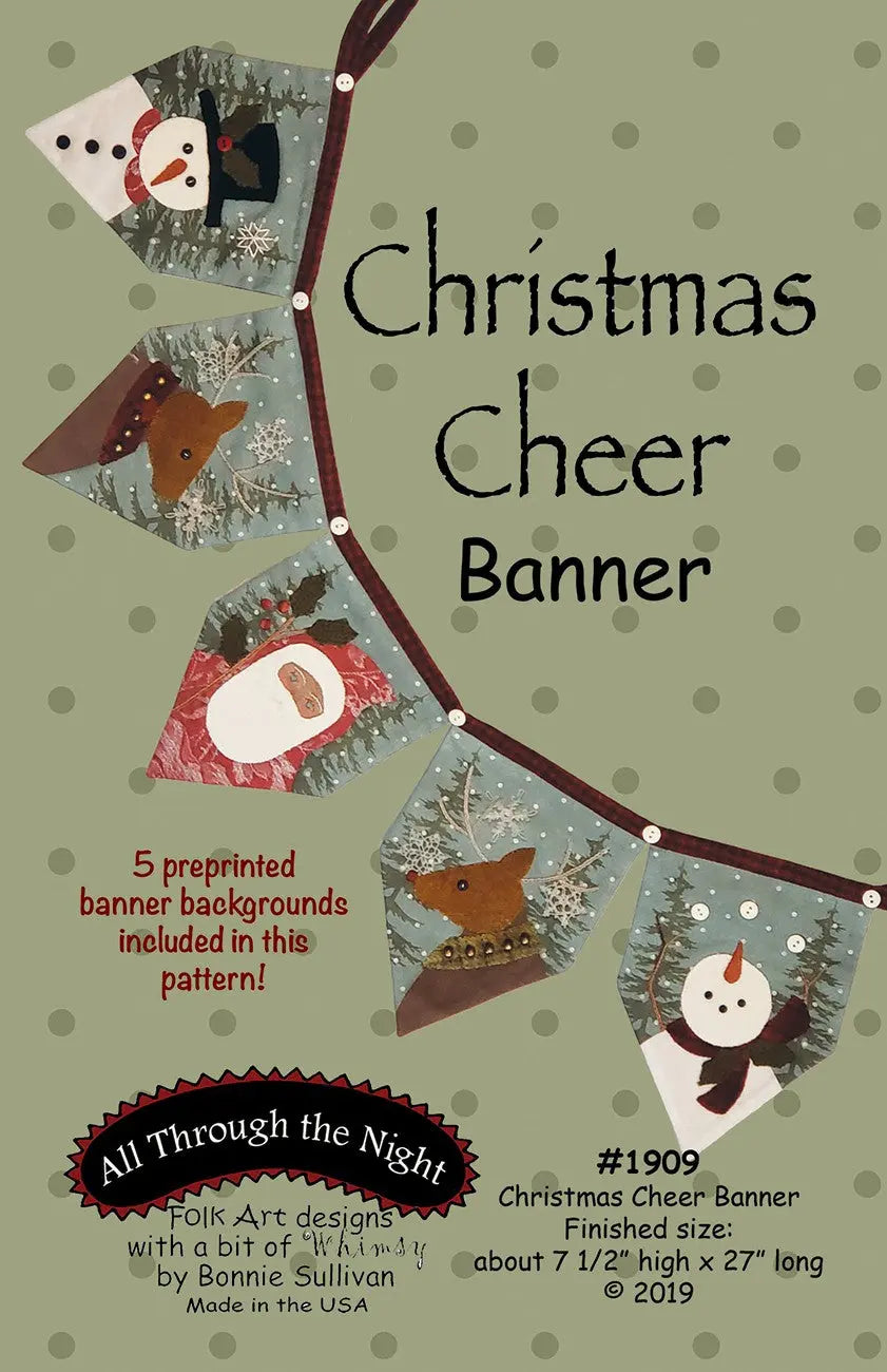 Christmas Cheer Banner - Linda's Electric Quilters