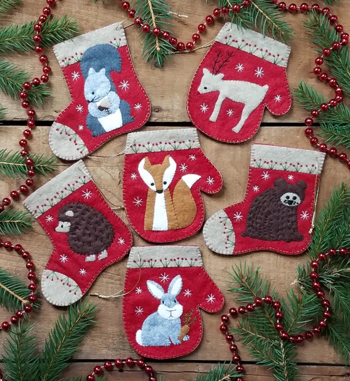 Christmas Critters Ornament Kit - Linda's Electric Quilters