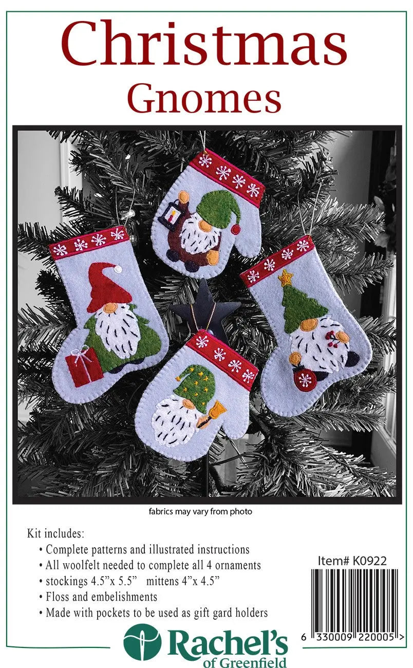 Christmas Gnomes Kit - Linda's Electric Quilters